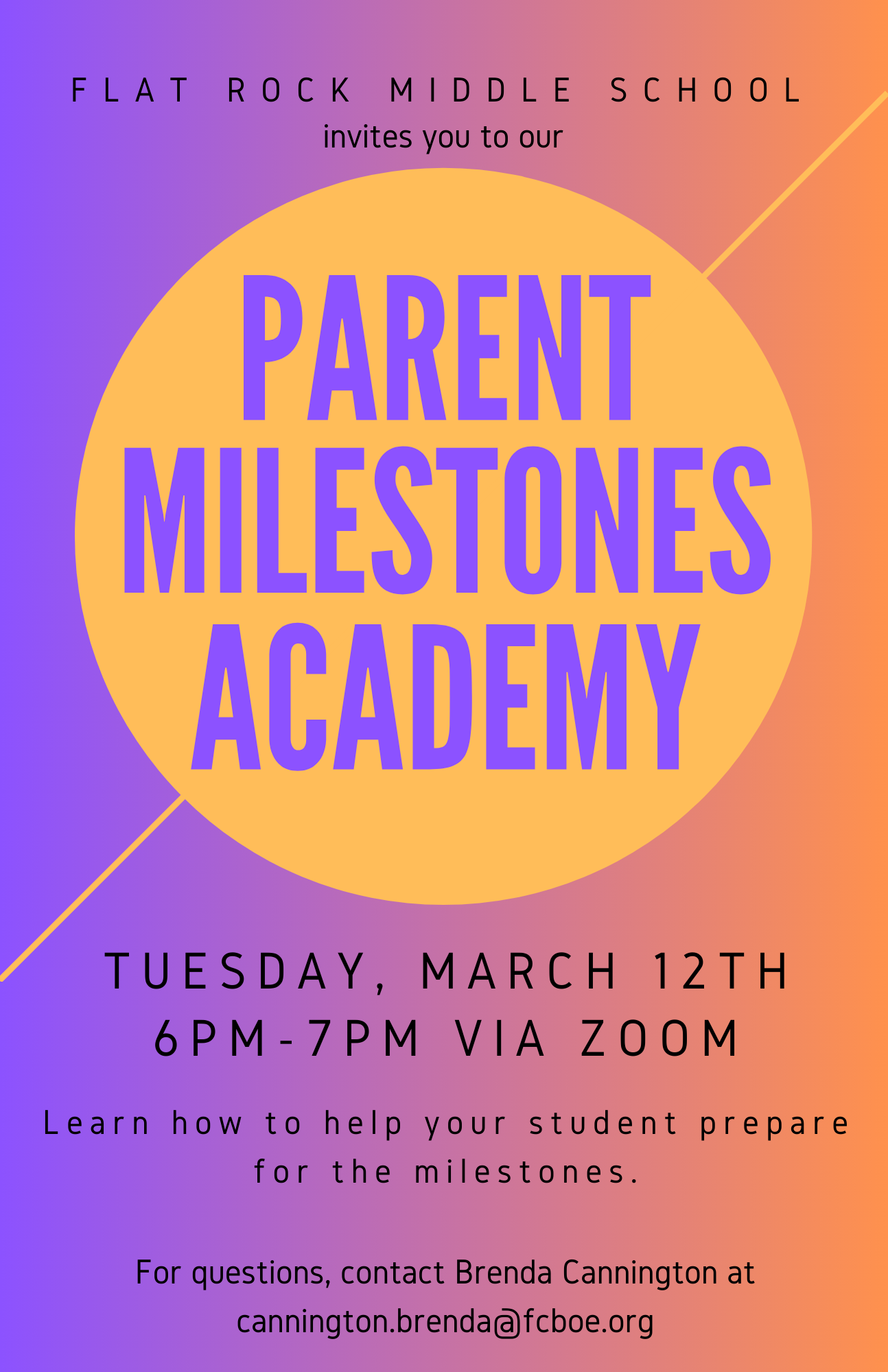  Parent Milestones Academy Zoom